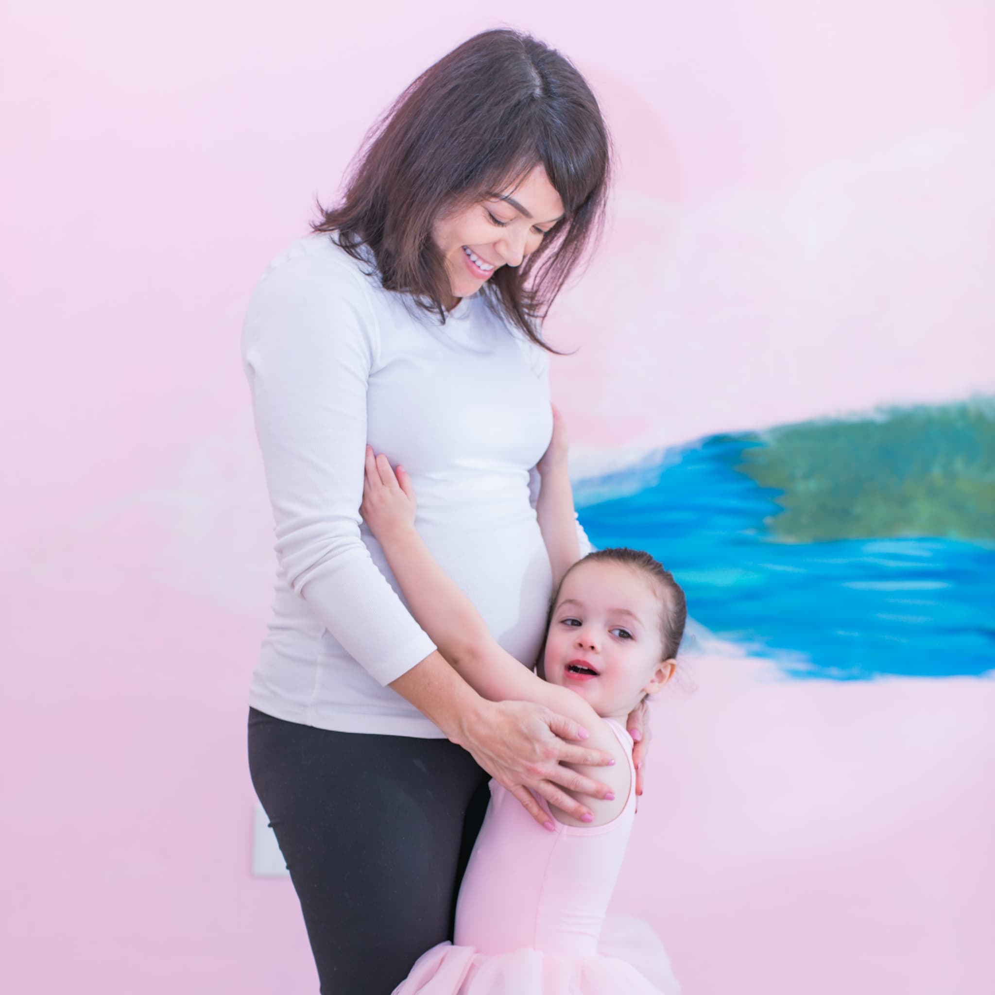 Mother and daughter sharing a special moment at Bella Ballet